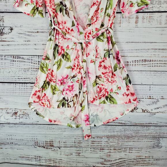 Show Me Your Mumu Brie Kimono Robe Garden Of Blooms Pink Floral OS Whimsy Fairy - Picture 6 of 12